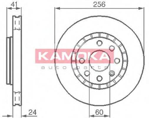 KAMOKA 103412 гальмівний диск