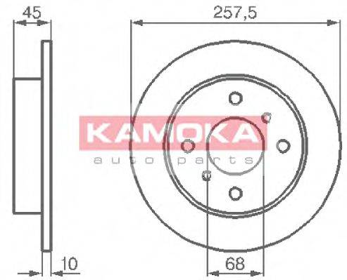 KAMOKA 103534 гальмівний диск