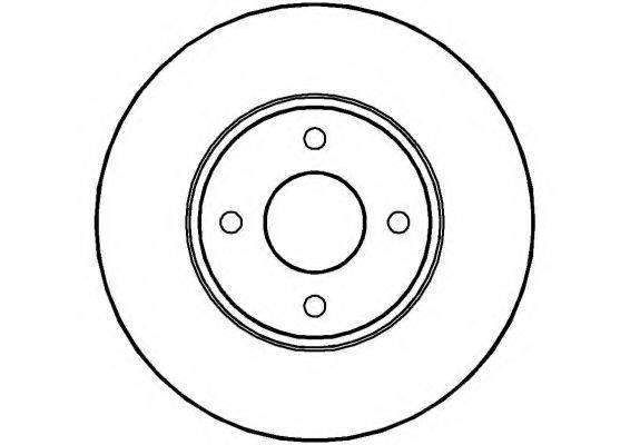 NATIONAL NBD203 гальмівний диск
