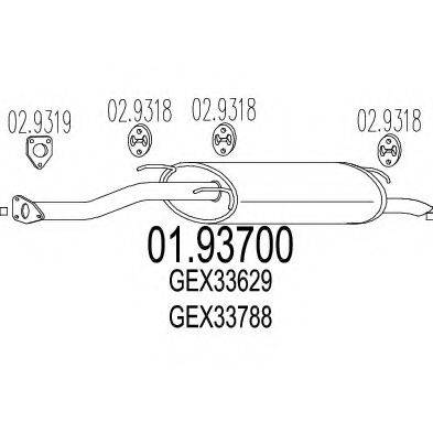 TIMAX 230488 Глушник вихлопних газів кінцевий