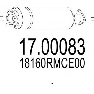 MTS 1700083 Саджовий/частковий фільтр, система вихлопу ОГ