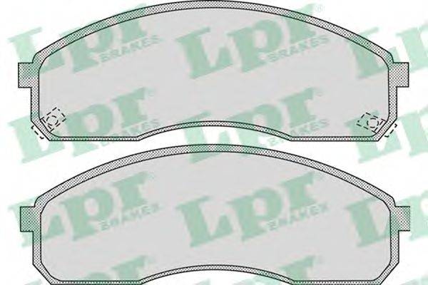 LPR 23649 Комплект гальмівних колодок, дискове гальмо