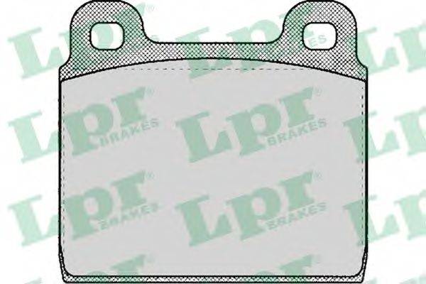LPR 21035 Комплект гальмівних колодок, дискове гальмо