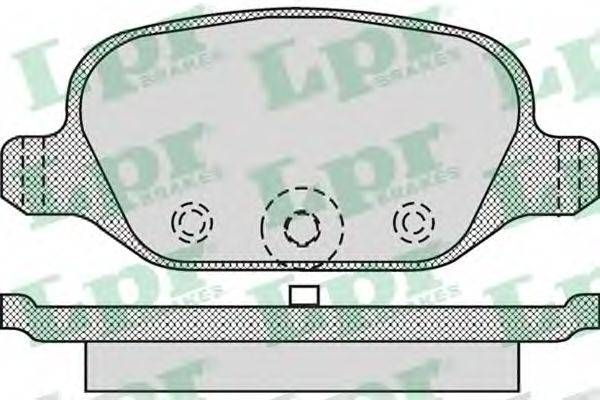 LPR 05P1265 Комплект гальмівних колодок, дискове гальмо