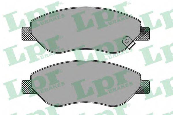 LPR 24551 Комплект гальмівних колодок, дискове гальмо