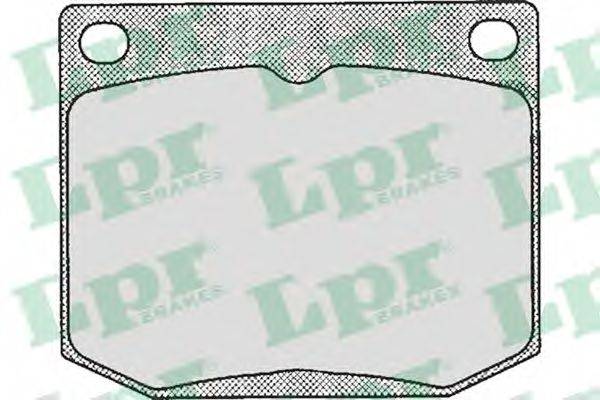 LPR 20402 Комплект гальмівних колодок, дискове гальмо