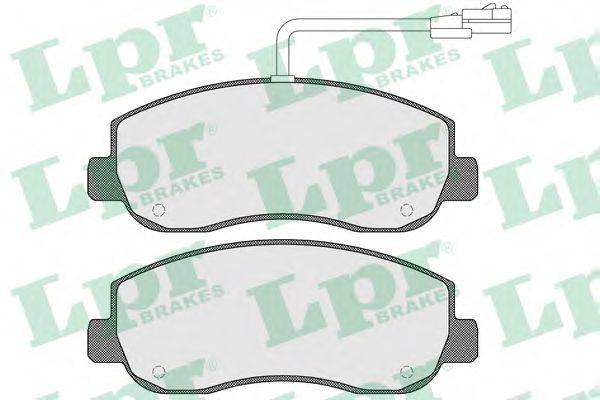 LPR 25165 Комплект гальмівних колодок, дискове гальмо