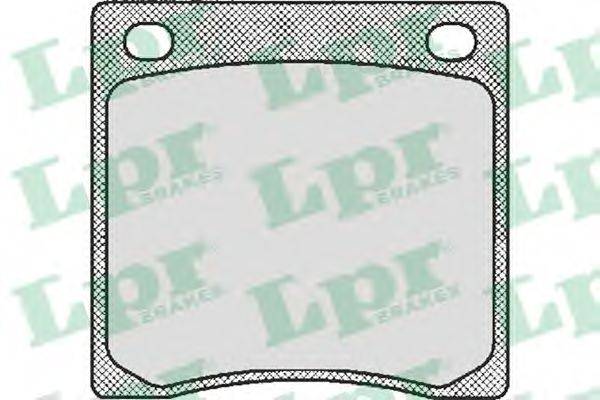 LPR 20128 Комплект гальмівних колодок, дискове гальмо