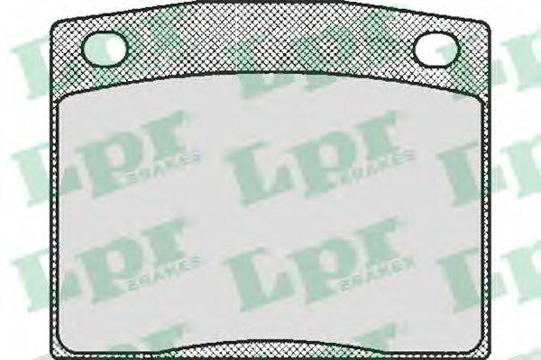 LPR 20485 Комплект гальмівних колодок, дискове гальмо