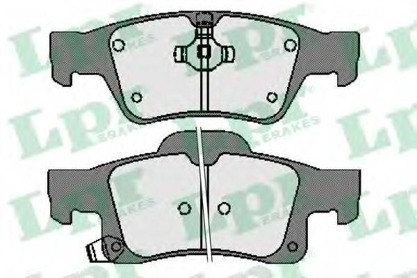 LPR 05P1737 Комплект гальмівних колодок, дискове гальмо