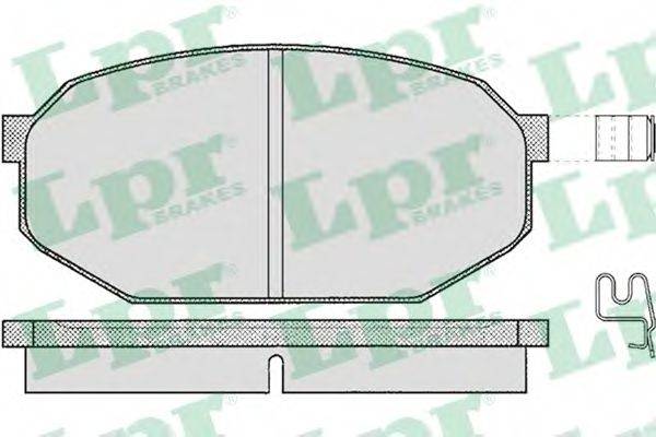 LPR 20892 Комплект гальмівних колодок, дискове гальмо