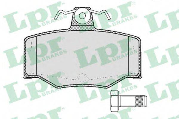 LPR 05P387 Комплект гальмівних колодок, дискове гальмо
