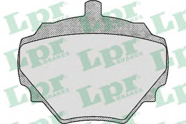 LPR 20344 Комплект гальмівних колодок, дискове гальмо
