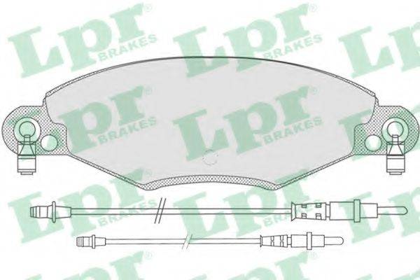 LPR 23273 Комплект гальмівних колодок, дискове гальмо