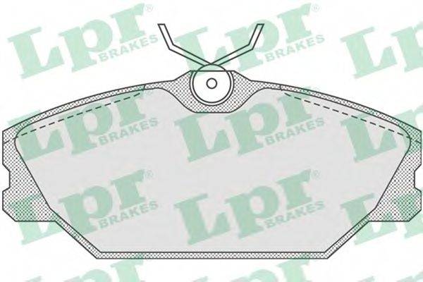 LPR 23172 Комплект гальмівних колодок, дискове гальмо