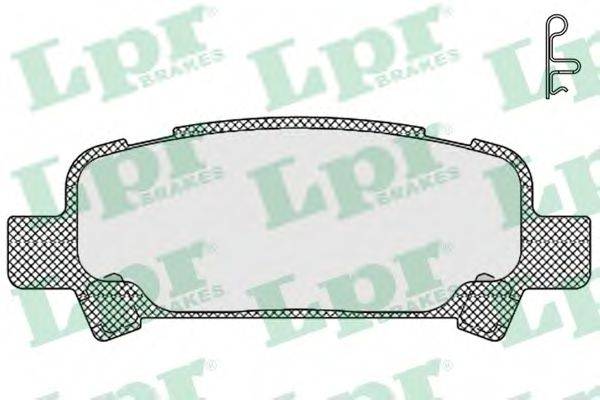 LPR 23572 Комплект гальмівних колодок, дискове гальмо