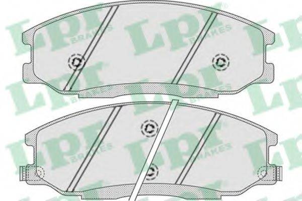 LPR 23570 Комплект гальмівних колодок, дискове гальмо