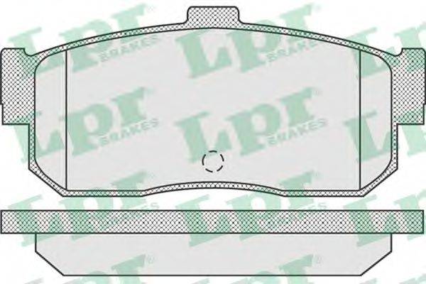 LPR 05P929 Комплект гальмівних колодок, дискове гальмо
