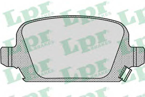 LPR 23284 Комплект гальмівних колодок, дискове гальмо