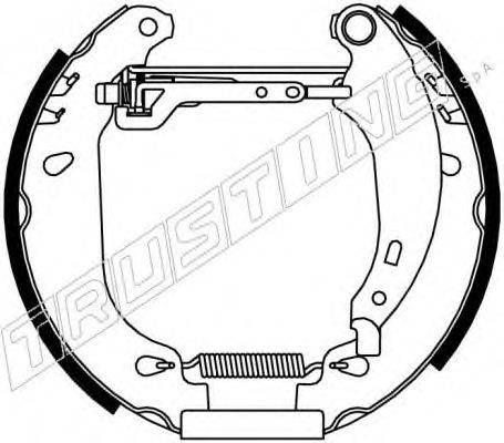 TRUSTING 6162 Комплект гальмівних колодок
