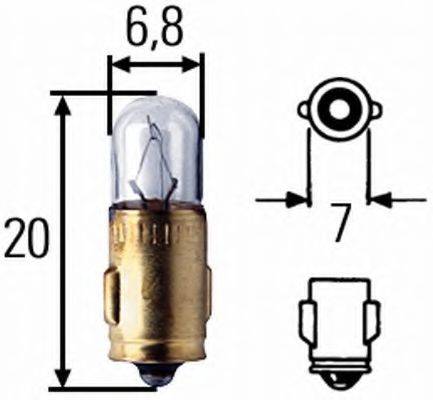 NARVA 17061 Лампа розжарювання, освітлення салону; Лампа розжарювання; Лампа розжарювання, освітлення салону; Лампа, вимикач