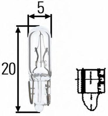 PHILIPS 12061 Лампа розжарювання; додатковий ліхтар сигналу гальмування; Лампа розжарювання, додатковий ліхтар сигналу гальмування