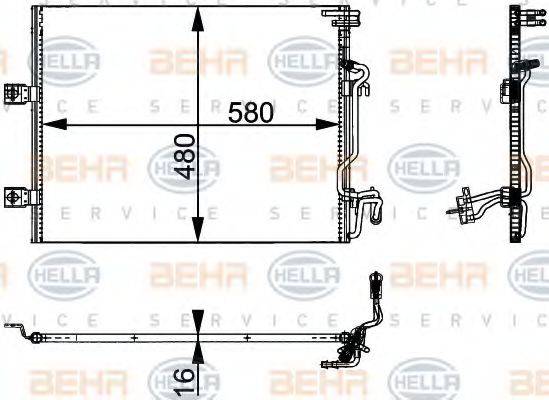 MERCEDES-BENZ A 221 500 04 54 Конденсатор, кондиціонер