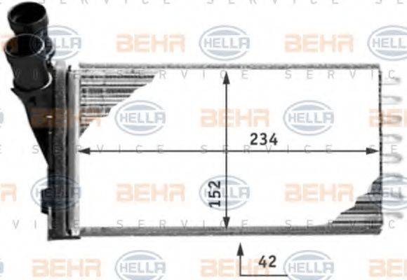 BEHR 15507 Теплообмінник, опалення салону
