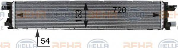 HELLA 8MK376701271 Низькотемпературний охолоджувач, інтеркулер