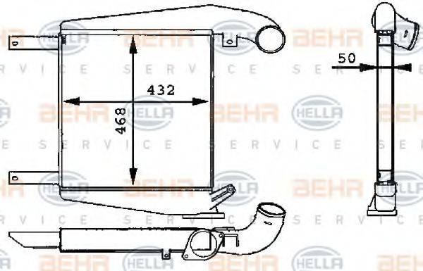 HELLA 8ML376723711 Інтеркулер