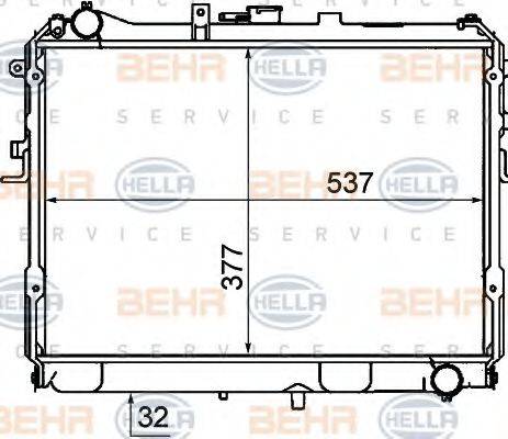 MAZDA RF01-15-200E Радіатор, охолодження двигуна