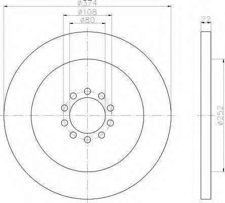 MERCEDES-BENZ A4164210412 гальмівний диск