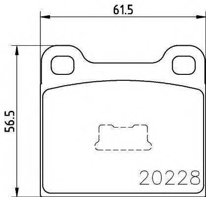SEAT 171698151C Комплект гальмівних колодок, дискове гальмо