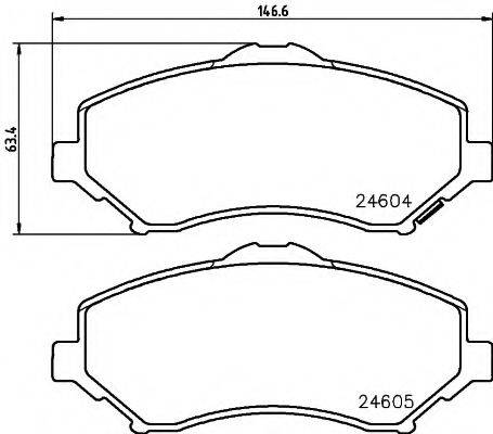 AUDI 7B0698151C Комплект гальмівних колодок, дискове гальмо