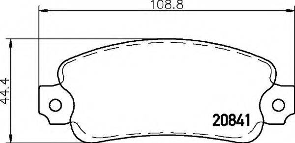 FIAT 792699 Комплект гальмівних колодок, дискове гальмо
