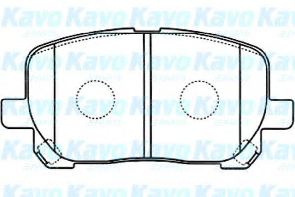 KAVO PARTS BP9087 Комплект гальмівних колодок, дискове гальмо