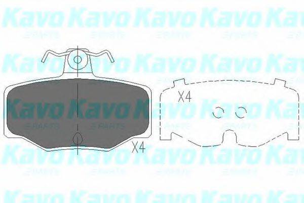 KAVO PARTS KBP6511 Комплект гальмівних колодок, дискове гальмо