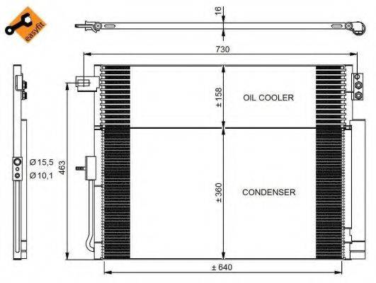 NRF 350038 Конденсатор, кондиціонер