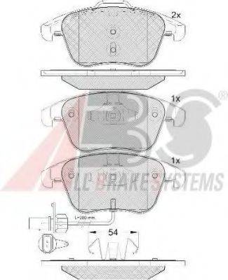 FIAT 71750931 Комплект гальмівних колодок, дискове гальмо