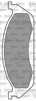 VALEO 597316 Комплект гальмівних колодок, дискове гальмо