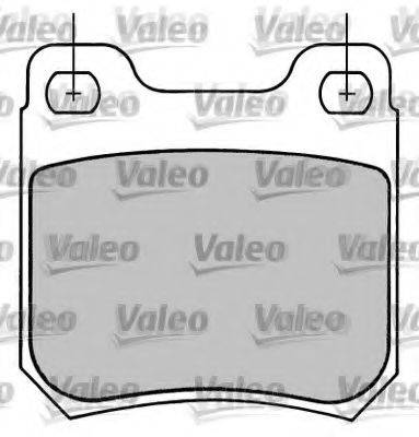 VALEO 597109 Комплект гальмівних колодок, дискове гальмо