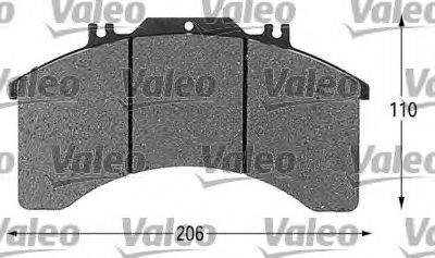 VALEO 29032 Комплект гальмівних колодок, дискове гальмо