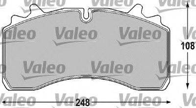 VALEO 29162 Комплект гальмівних колодок, дискове гальмо