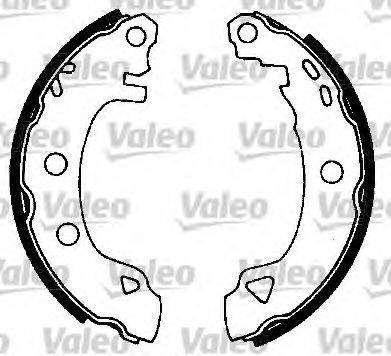 VALEO 553702 Комплект гальмівних колодок