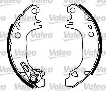 VALEO 554653 Комплект гальмівних колодок