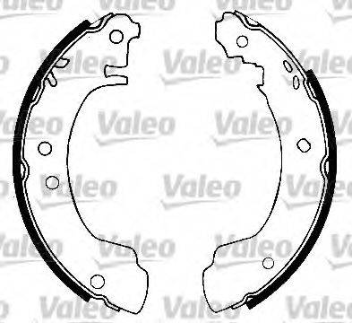 VALEO 554879 Комплект гальмівних колодок