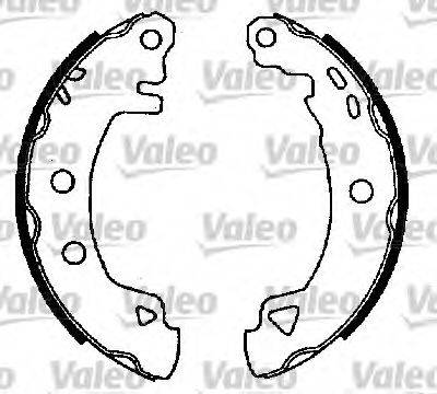 VALEO 553817 Комплект гальмівних колодок