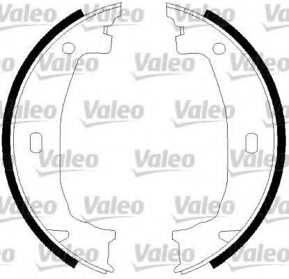 VALEO 562808 Комплект гальмівних колодок, стоянкова гальмівна система