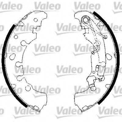 VALEO 554815 Комплект гальмівних колодок