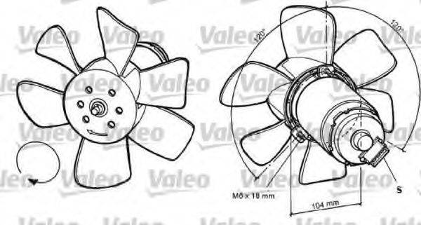 VALEO 696031 Вентилятор, охолодження двигуна